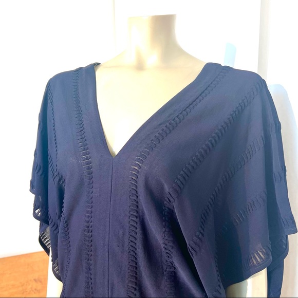 Vintage ROMAN KEFLAY Navy Blue Top - Picture 10 of 11